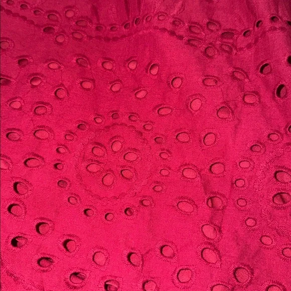 Sleeveless Crewneck A-Line Boho Lace Eyelet Cotton Tank Maxi Dress with Pockets - Picture 2 of 4